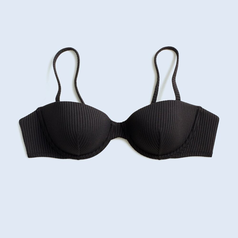 Madewell Ribbed Balconette Bikini Top NWT